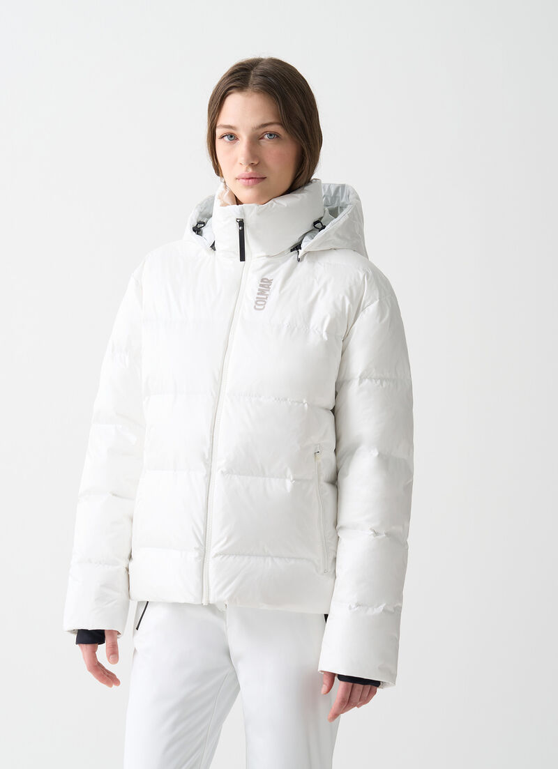 Puffy padded ski jacket