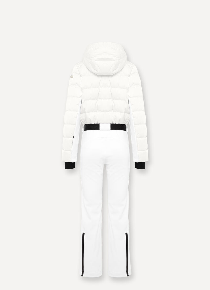 Softshell and down ski suit