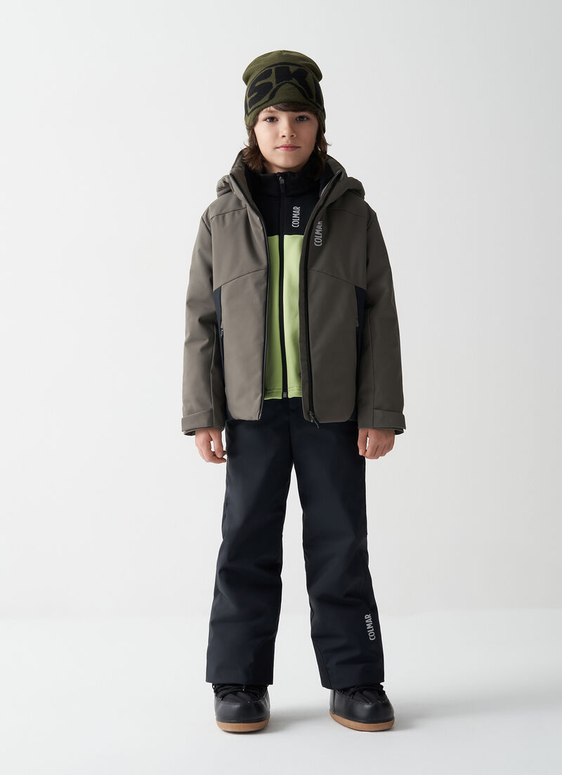 Boy's colour-block ski jacket
