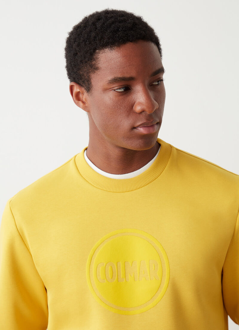 Crew-neck sweatshirt with logo