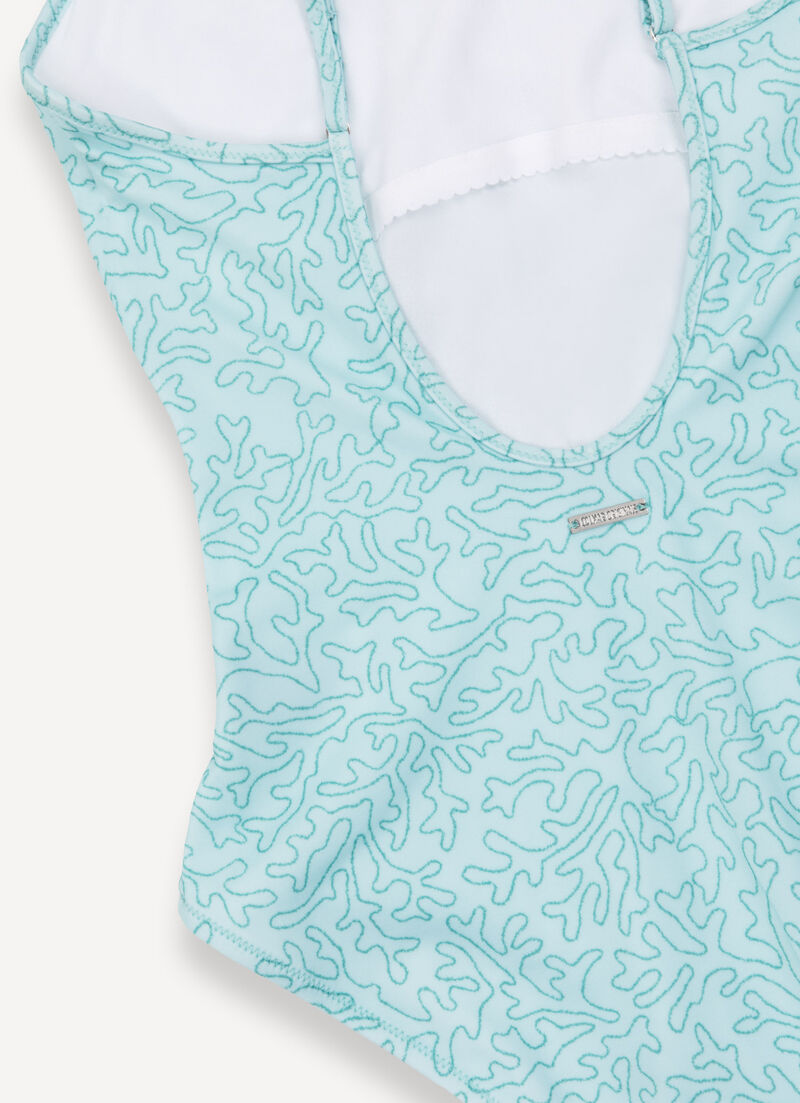 Patterned one-piece swimsuit