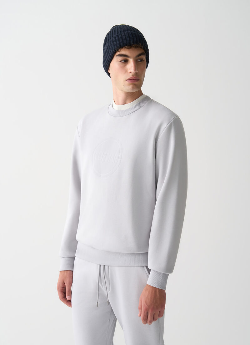 Crew-neck sweatshirt with logo