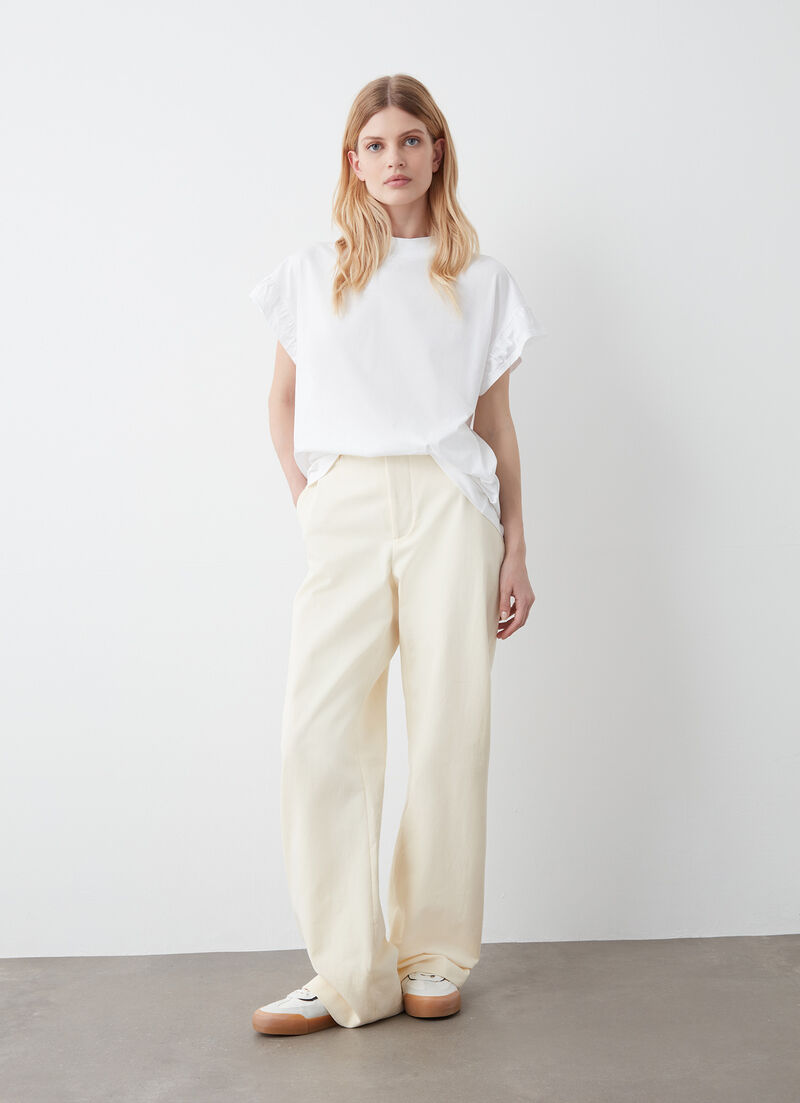 T-shirt with ruching