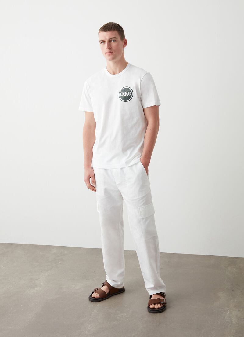 T-shirt with camouflage logo