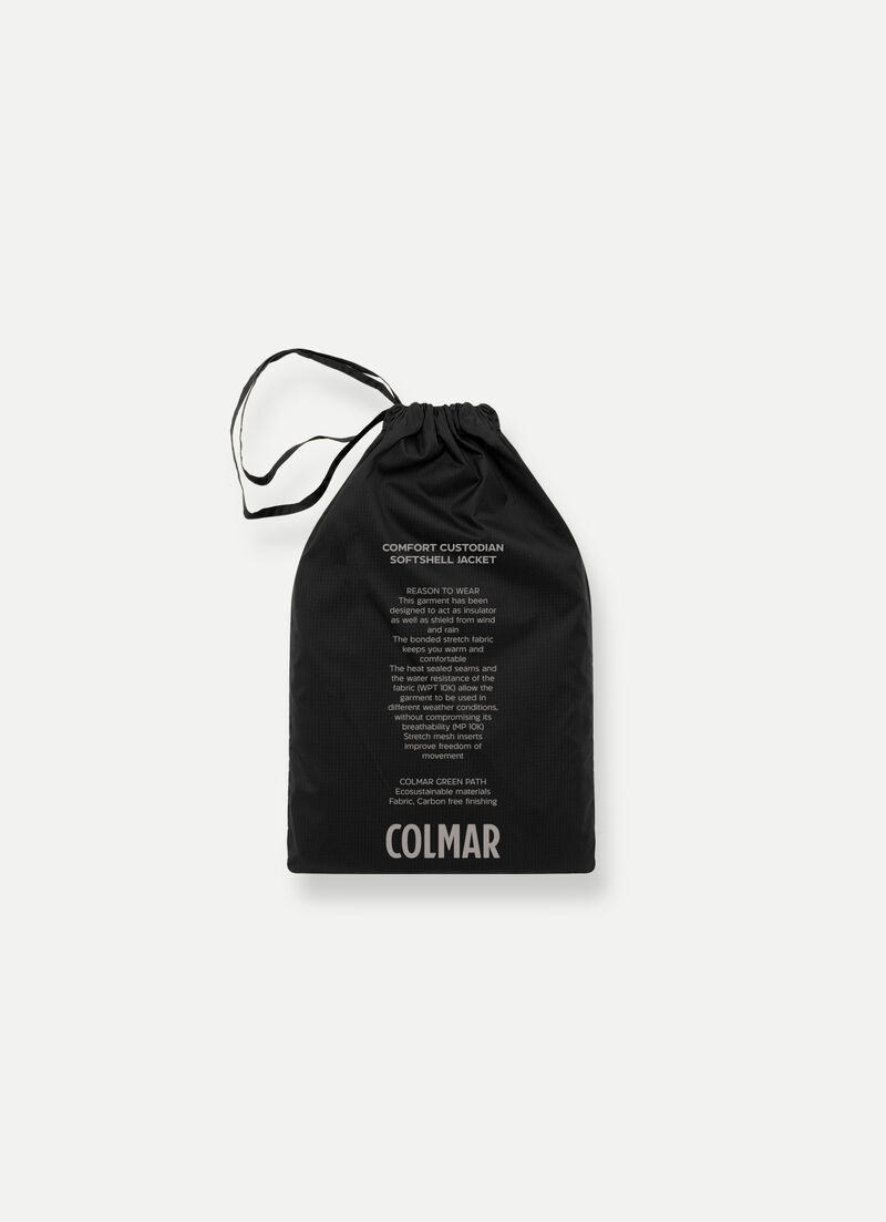 Partially heat-sealed softshell jacket