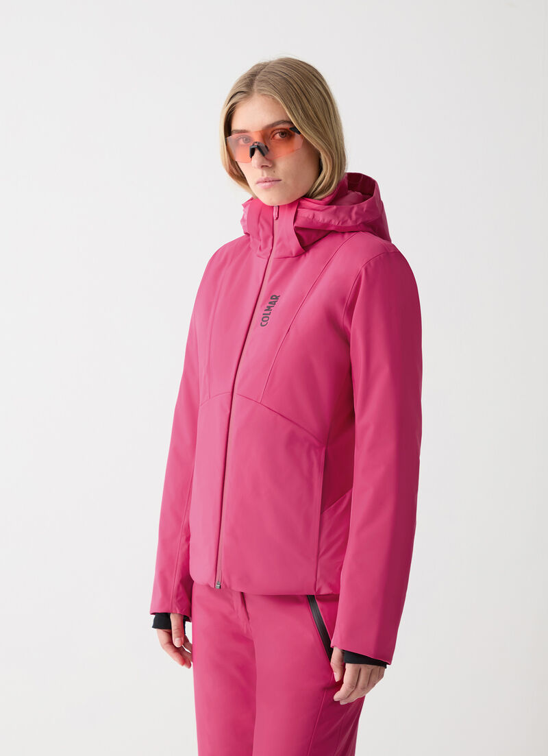 Two-fabric ski jacket