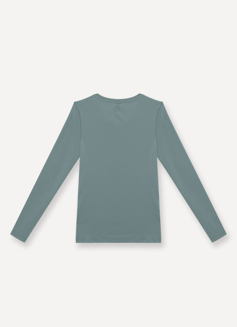 Long-sleeved T-shirt in stretch jersey