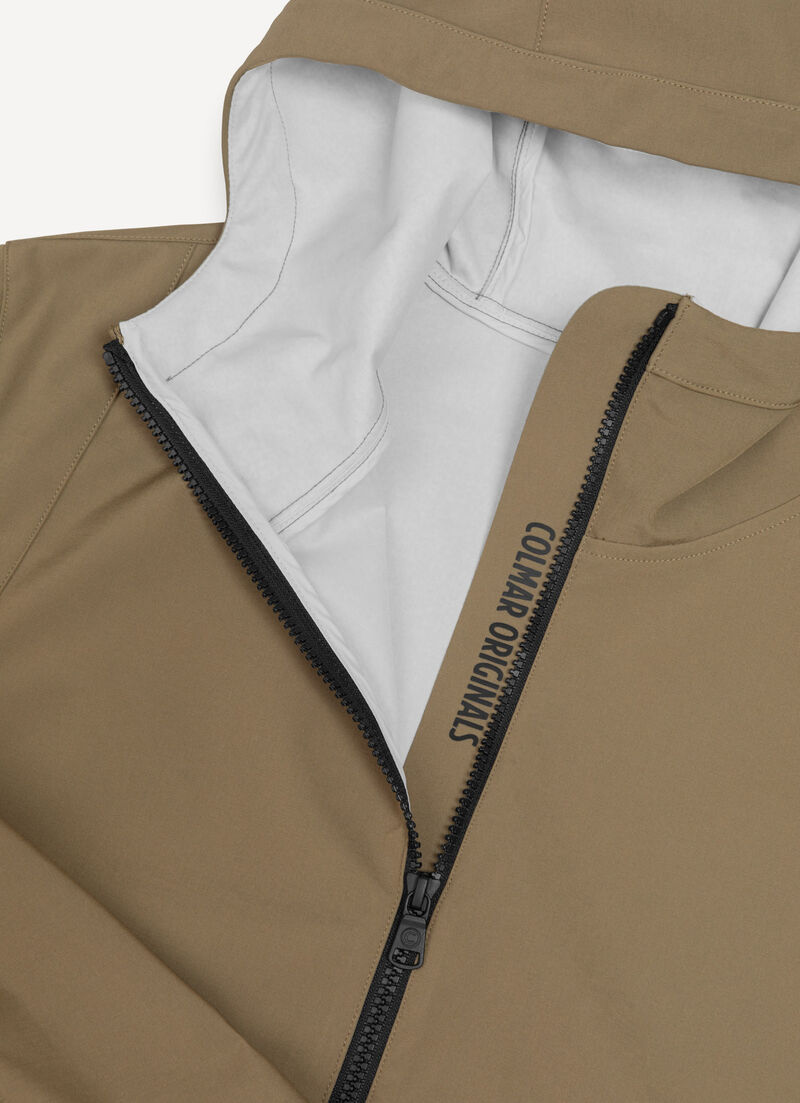 Mid-length softshell jacket