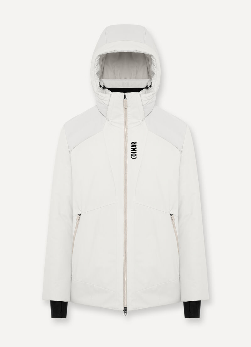 Extra-warm ski jacket with neck warmer