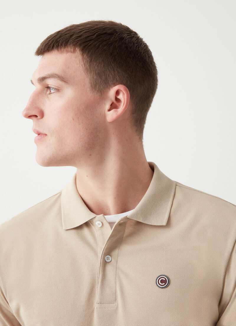 Piqué polo-shirt with ribbed trims