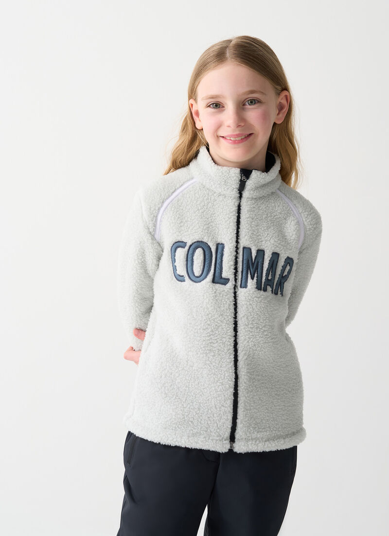 Unisex teddy-effect ski fleece