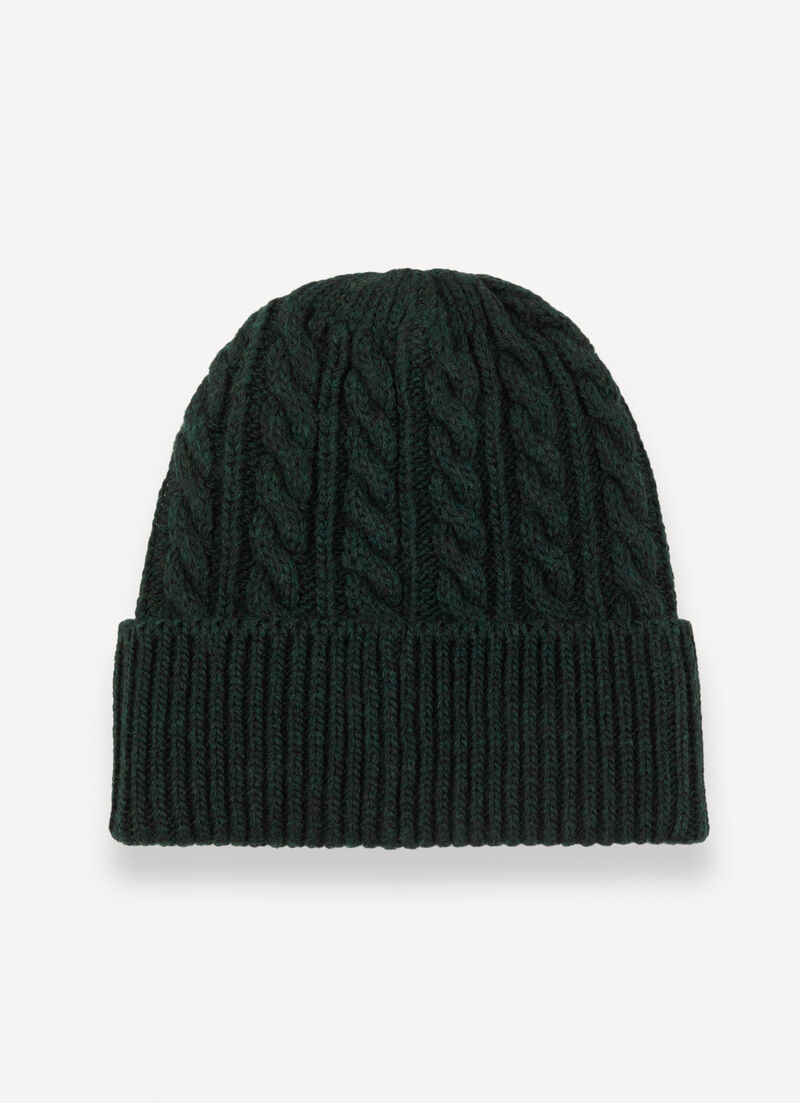 Unisex cable-knit hat
