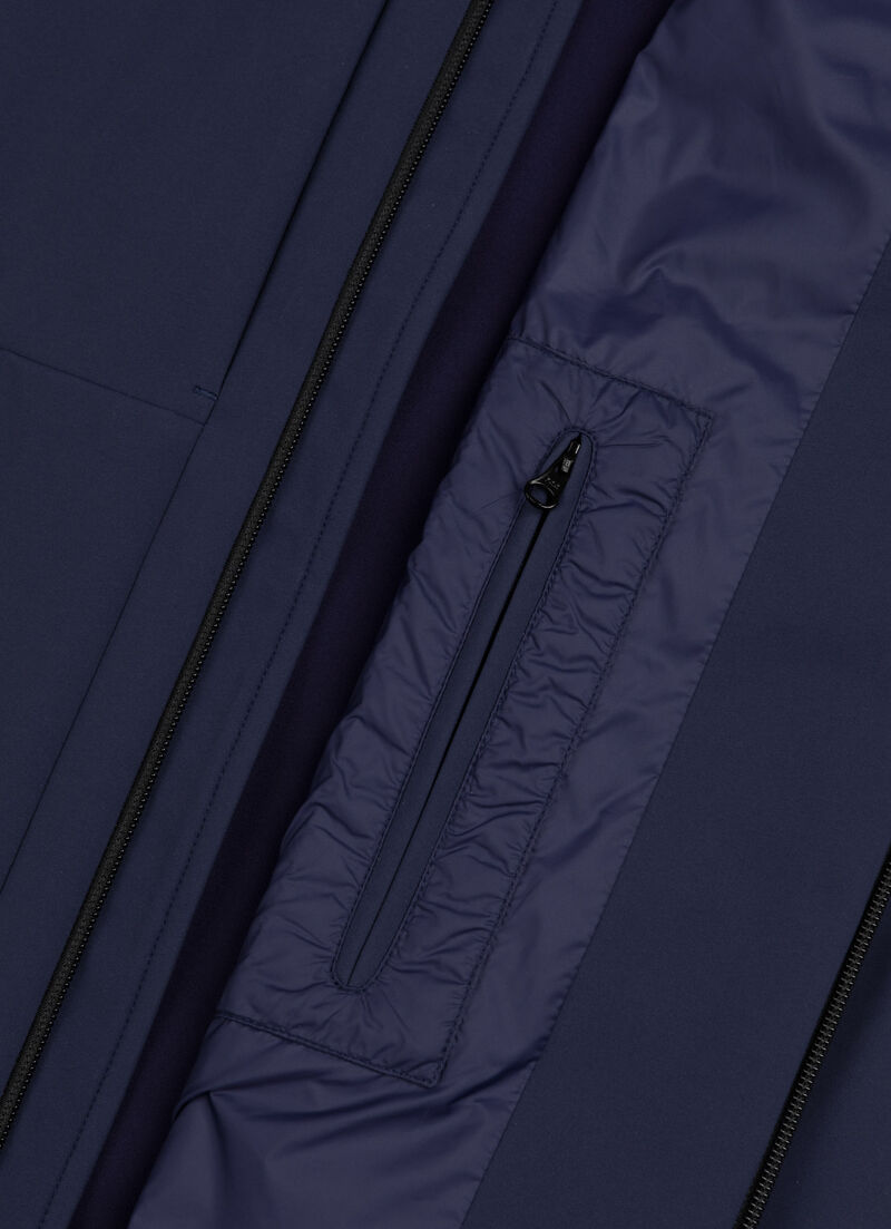 Solid-colour vest with adjustable hem