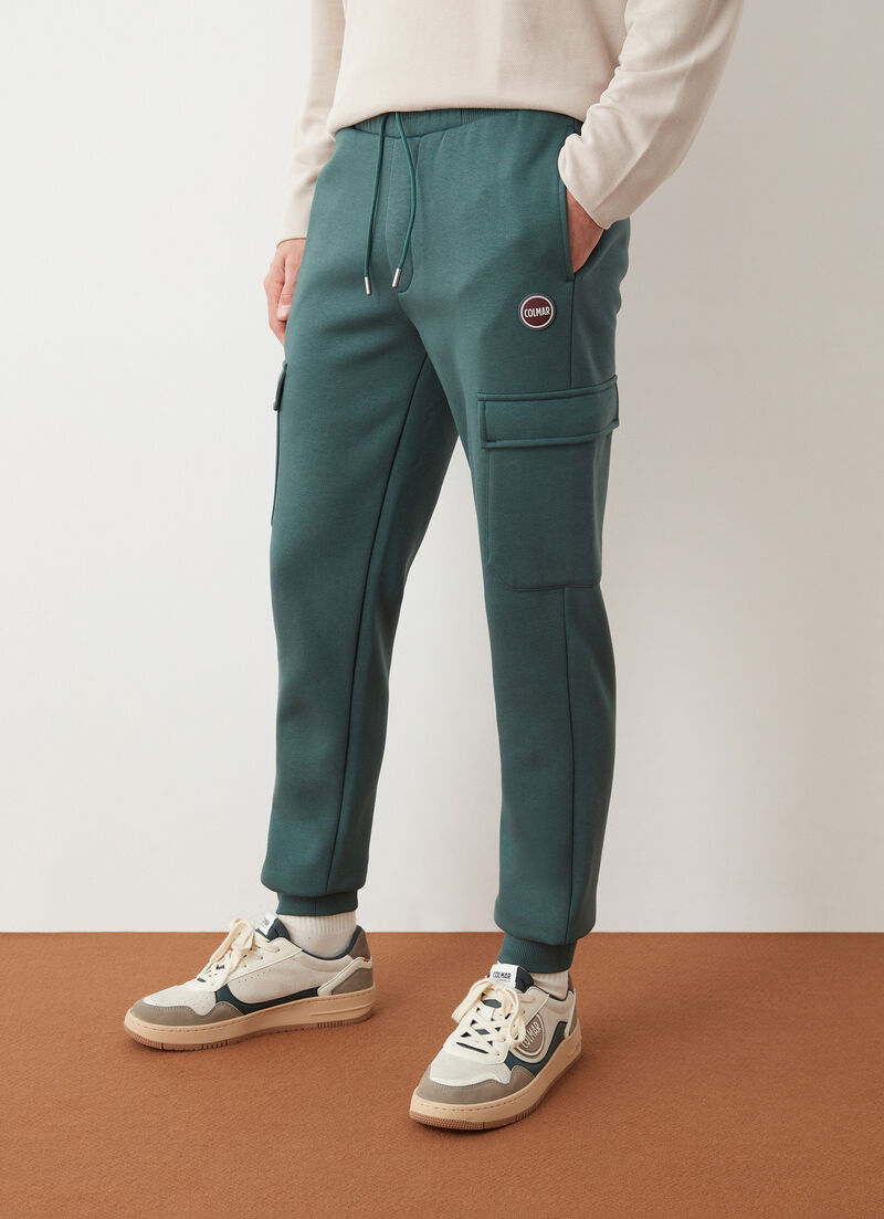 Fleece cargo pants