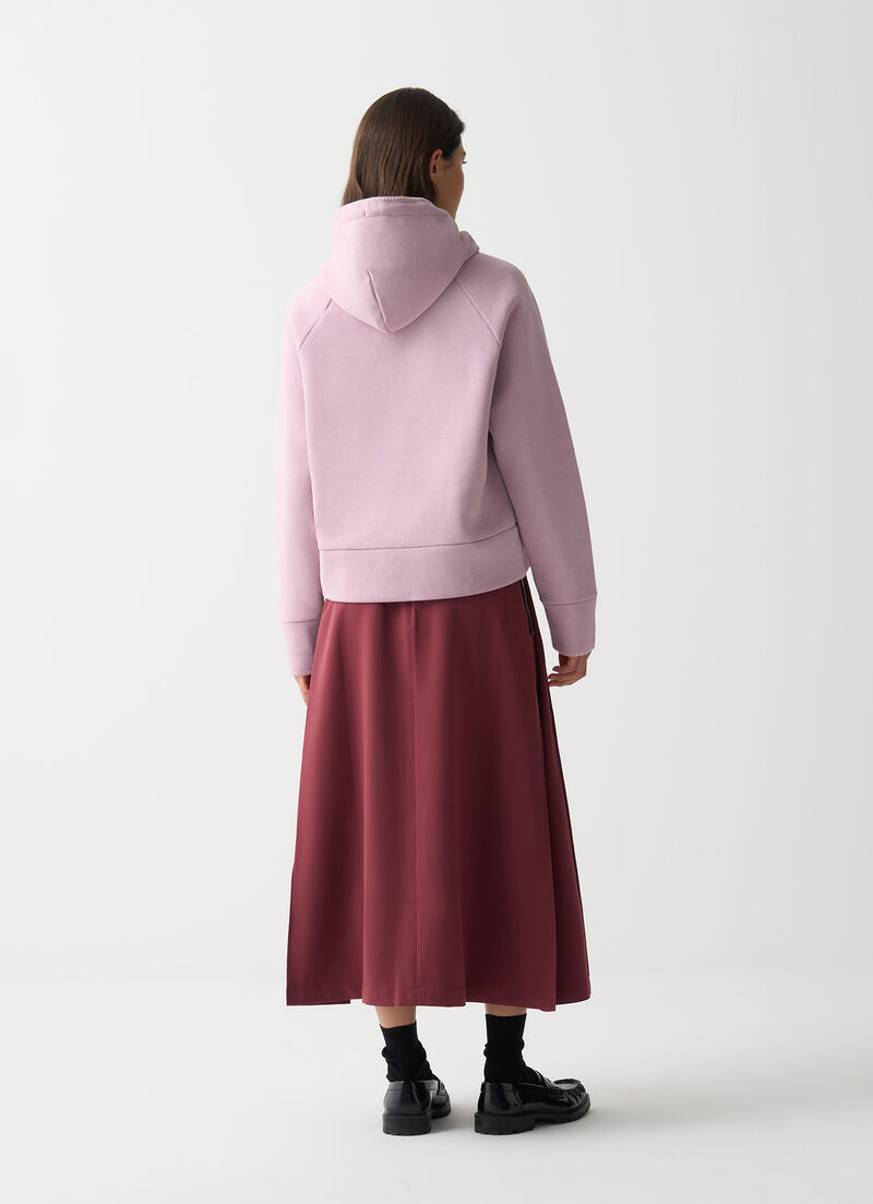 Hooded sweatshirt with embroidery