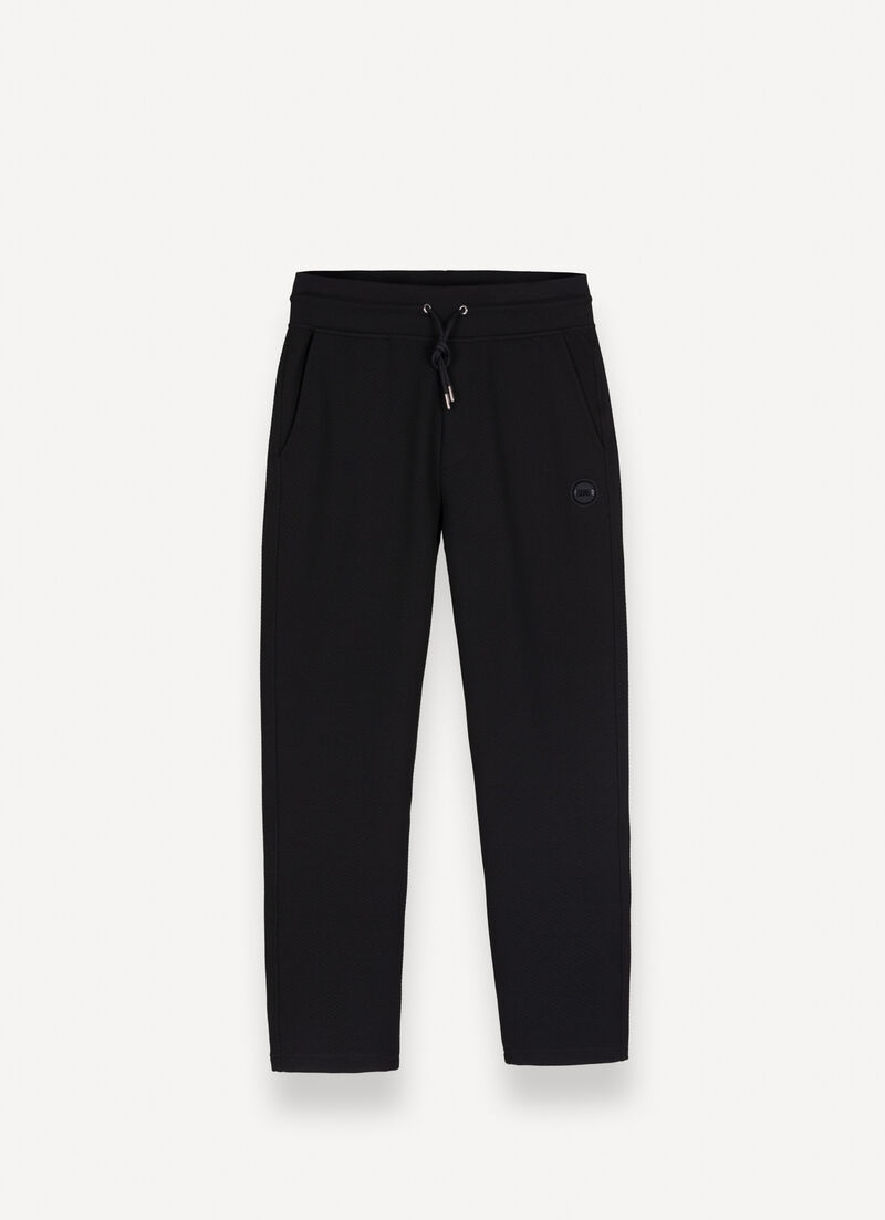 Jacquard tracksuit bottoms