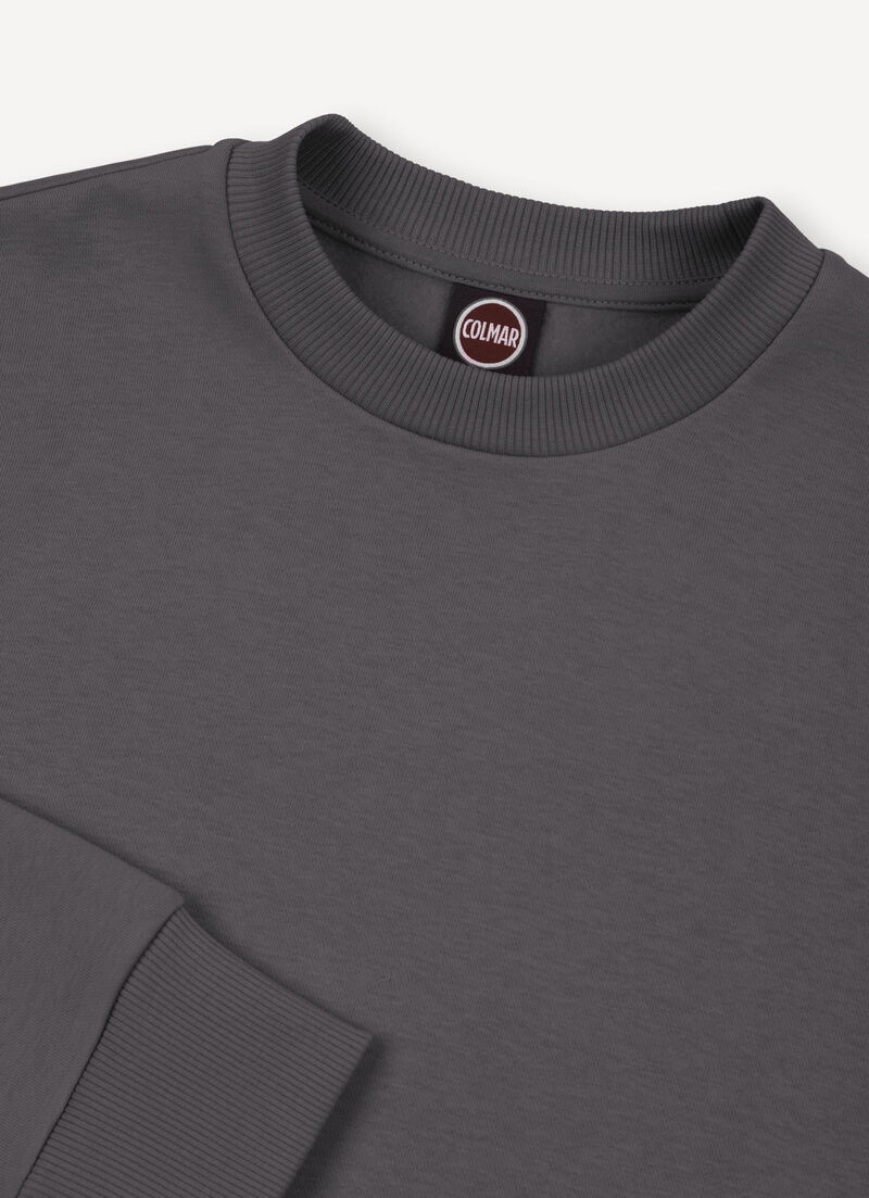 Cotton crew-neck sweatshirt