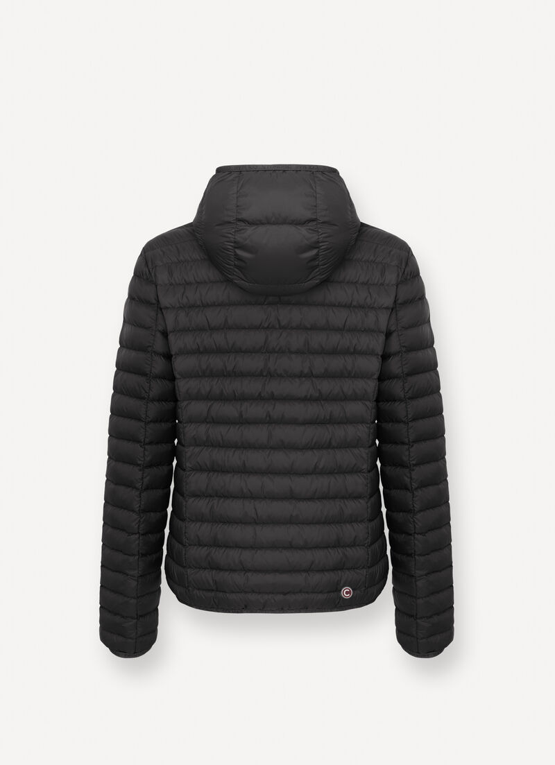 Autumn down jacket with hood
