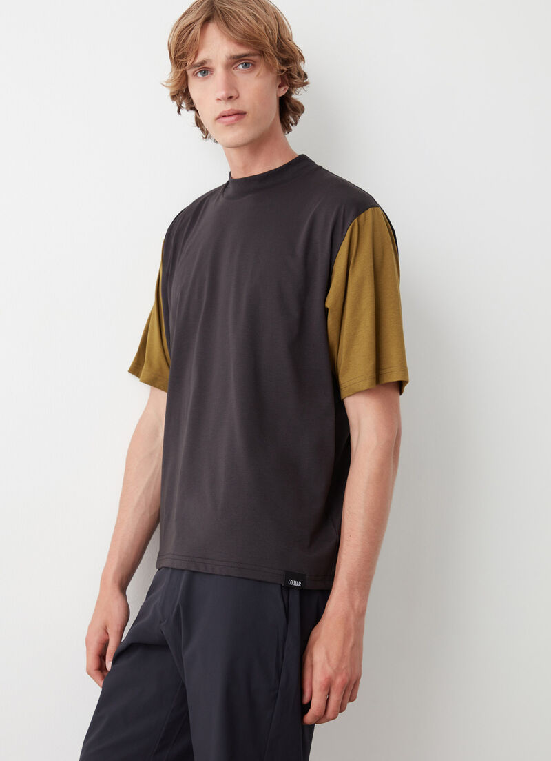 Oversized two-tone T-shirt
