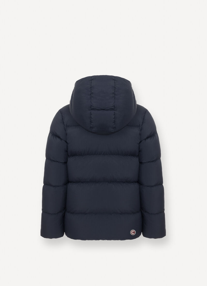 Reversible hooded quilted jacket