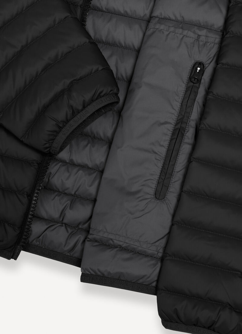 Autumn-weight down jacket with padded collar