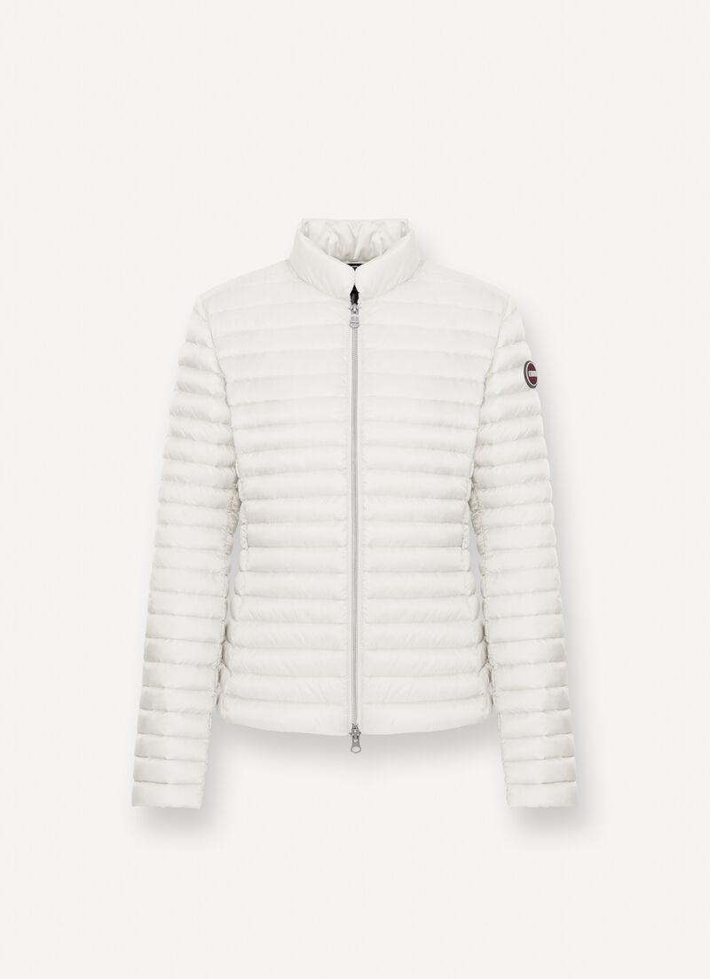 Padded collar down jacket