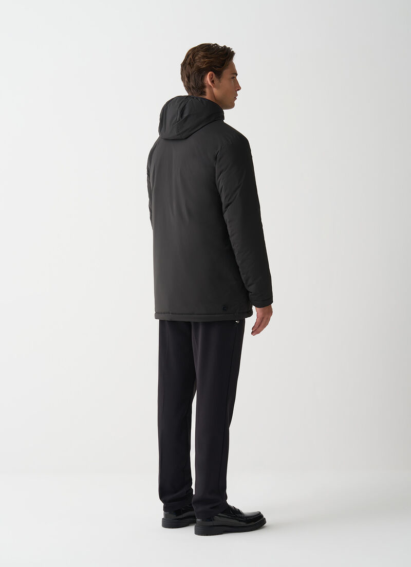 Long autumn-weight stretch jacket