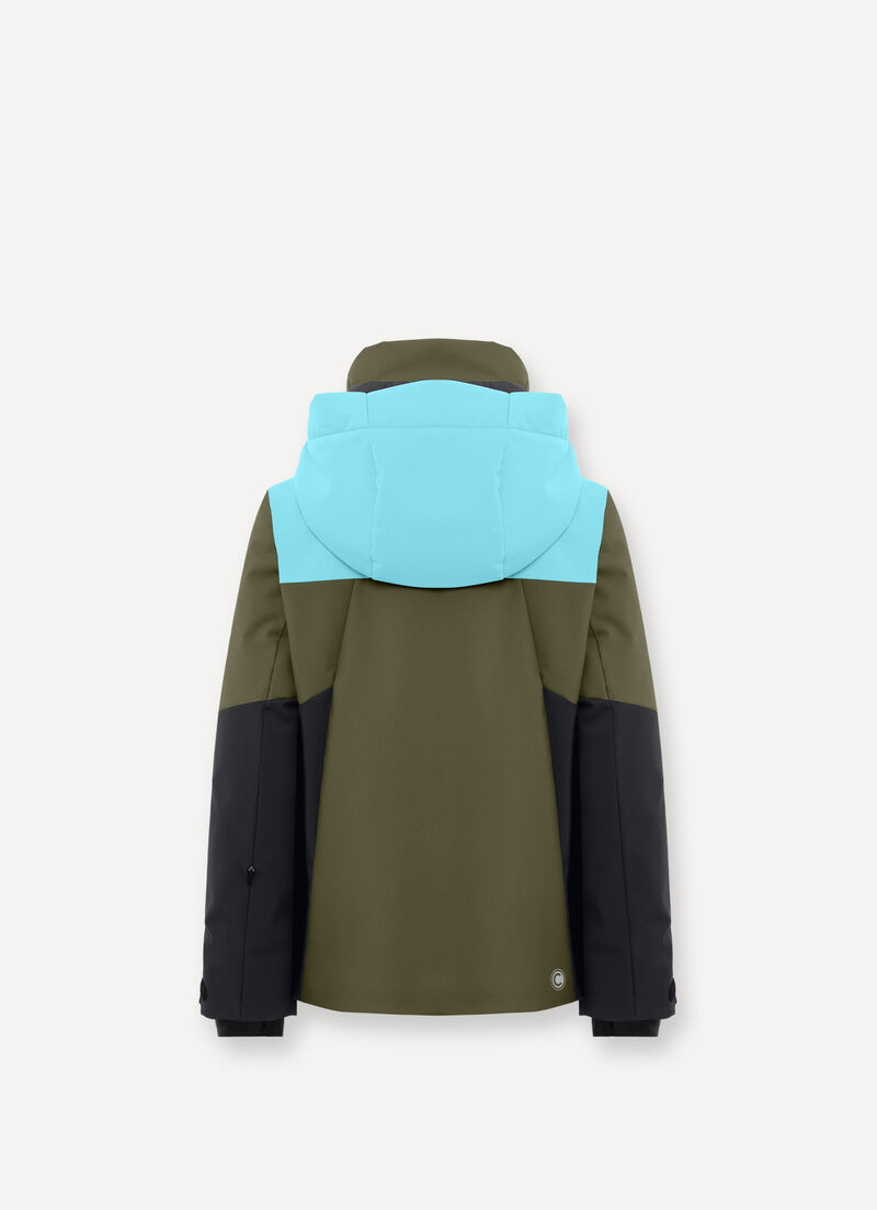 Boys’ colourblock ski jacket