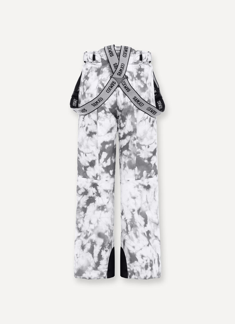 Boys’ tie-dye ski bib and brace