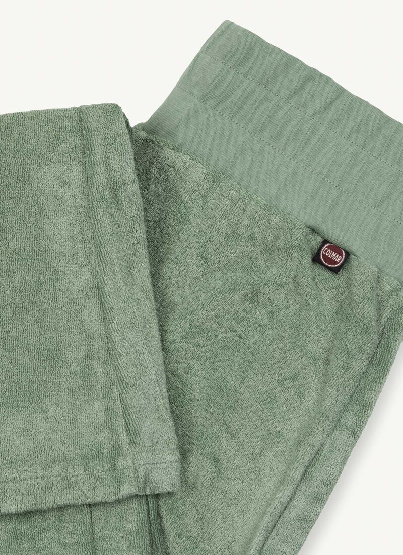 Chenille palazzo trousers