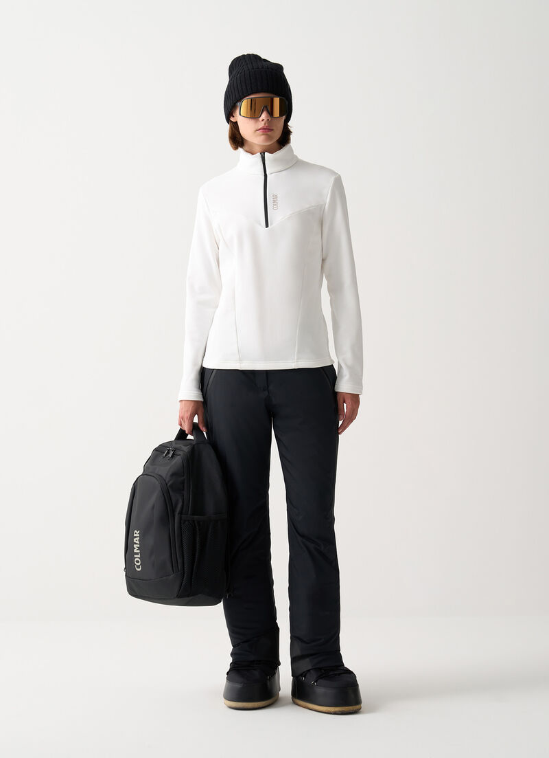 Half-zip stretch ski fleece