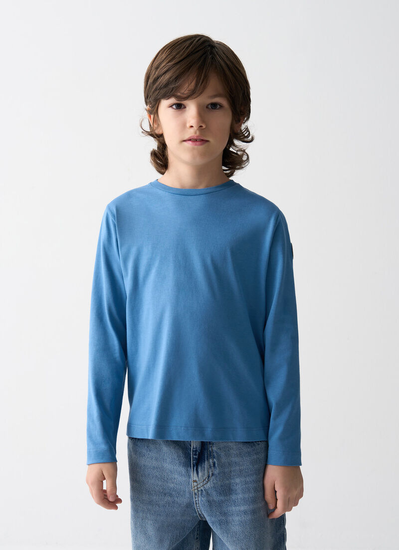 Long-sleeved cotton T-shirt