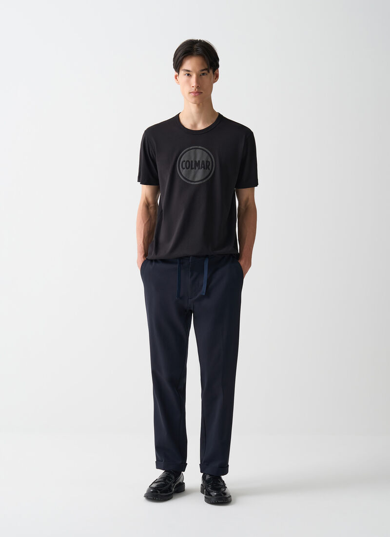 Crew-neck T-shirt with logo