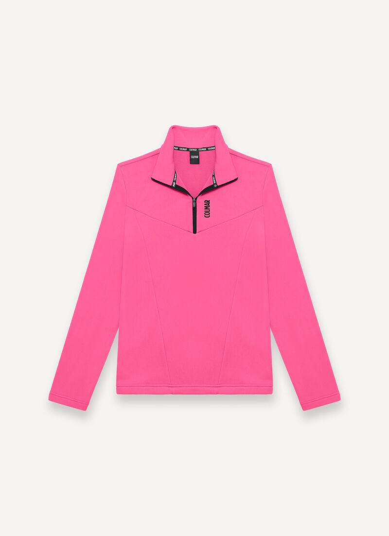 Half-zip stretch ski fleece