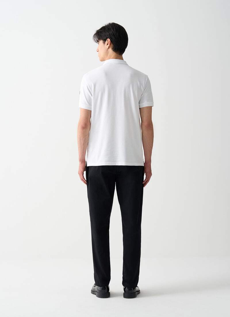 Cotton piqué polo-shirt