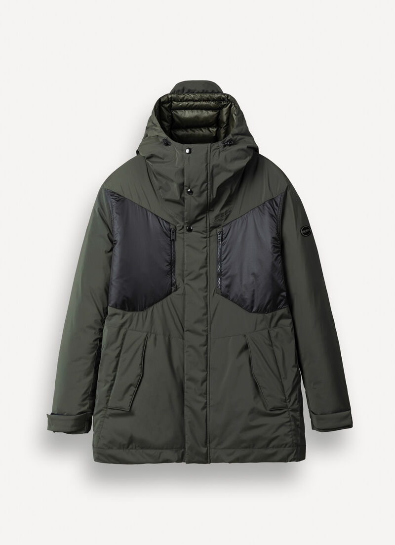 Waterproof down-padded parka