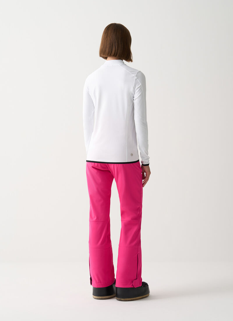 Thermal stretch ski jumper