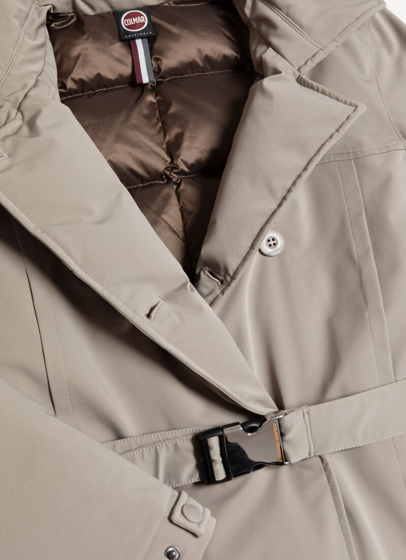 Padded waterproof fabric jacket