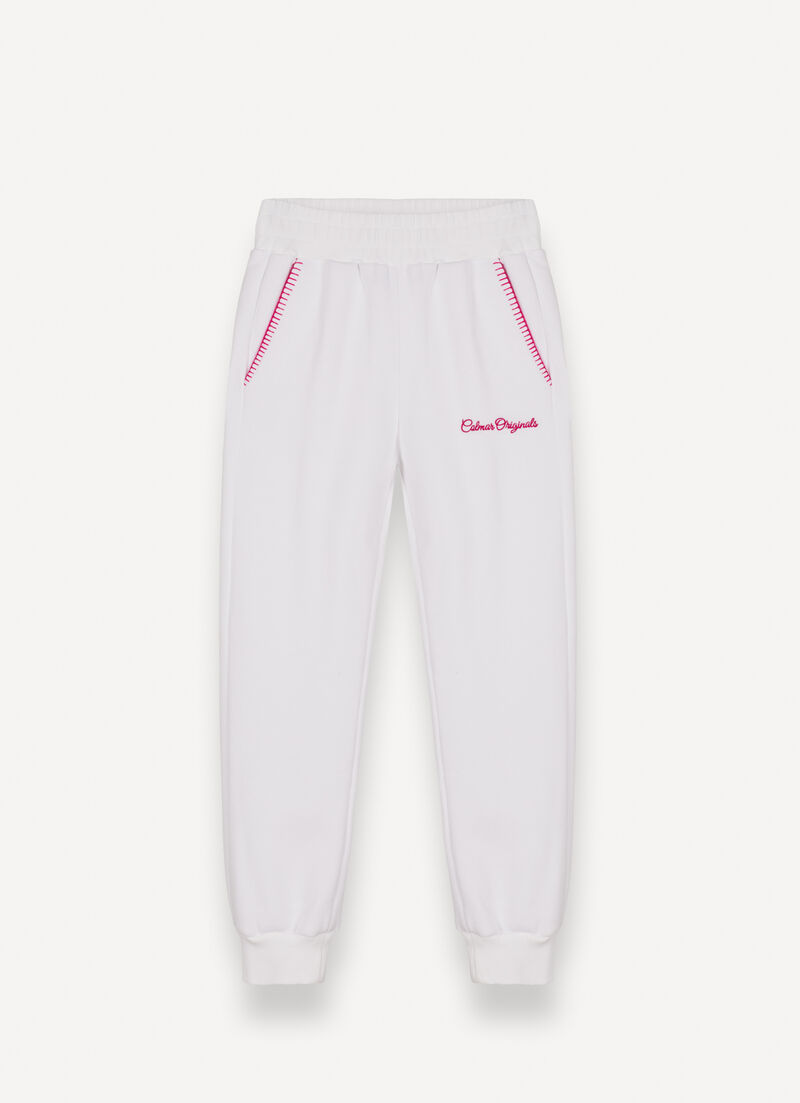 Tracksuit bottoms with embroidery