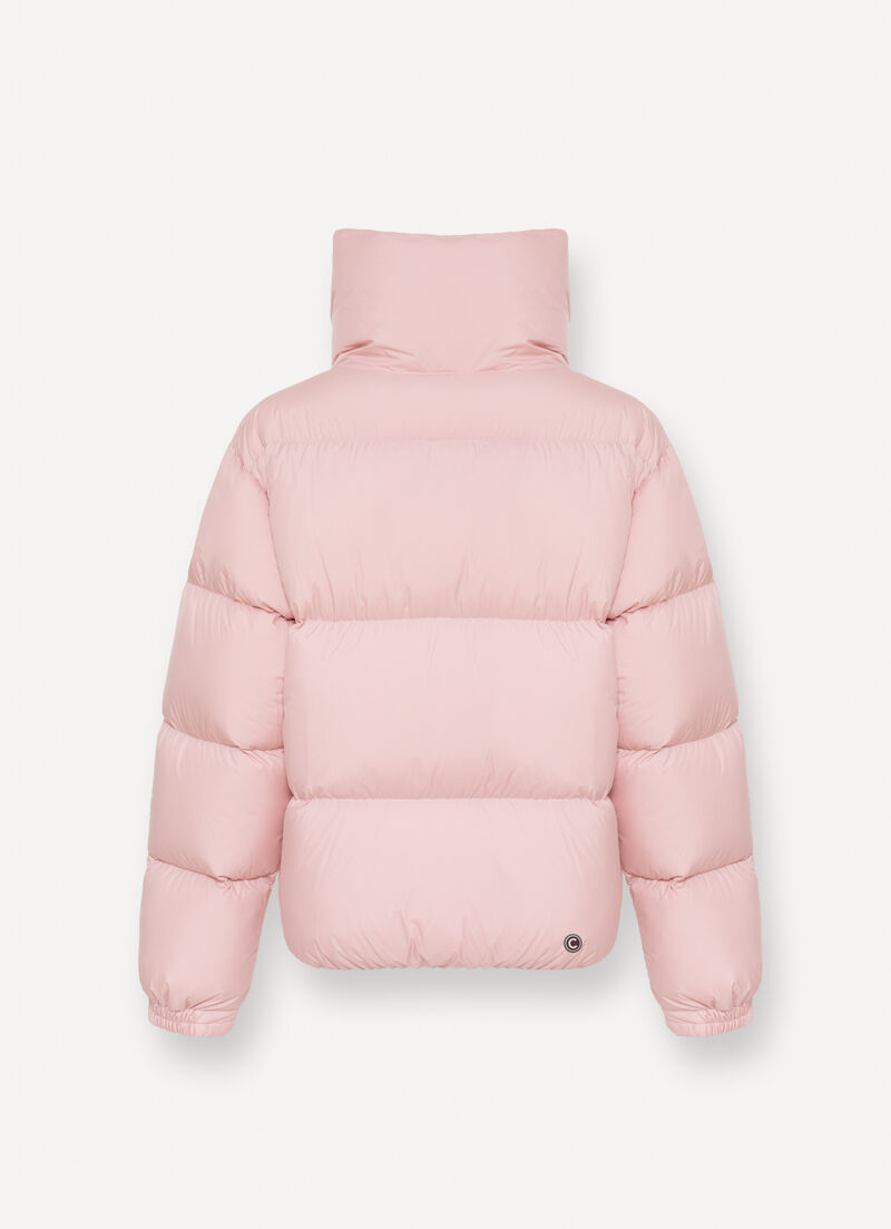 Oversized down jacket with maxi-collar