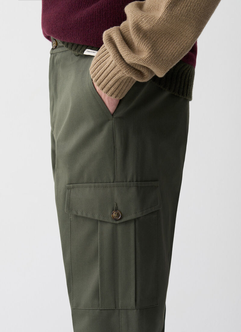 Cotton cargo trousers