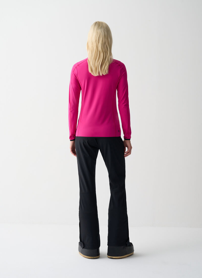 Thermal stretch ski jumper