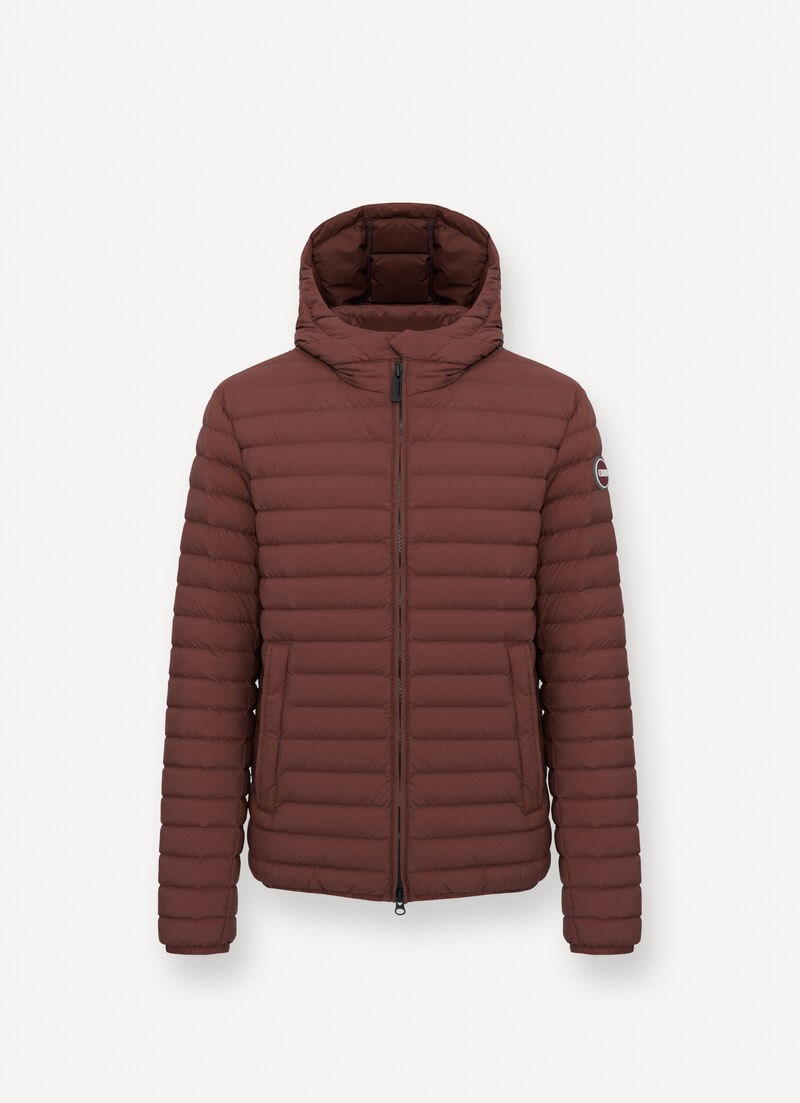 Light down jacket with hood