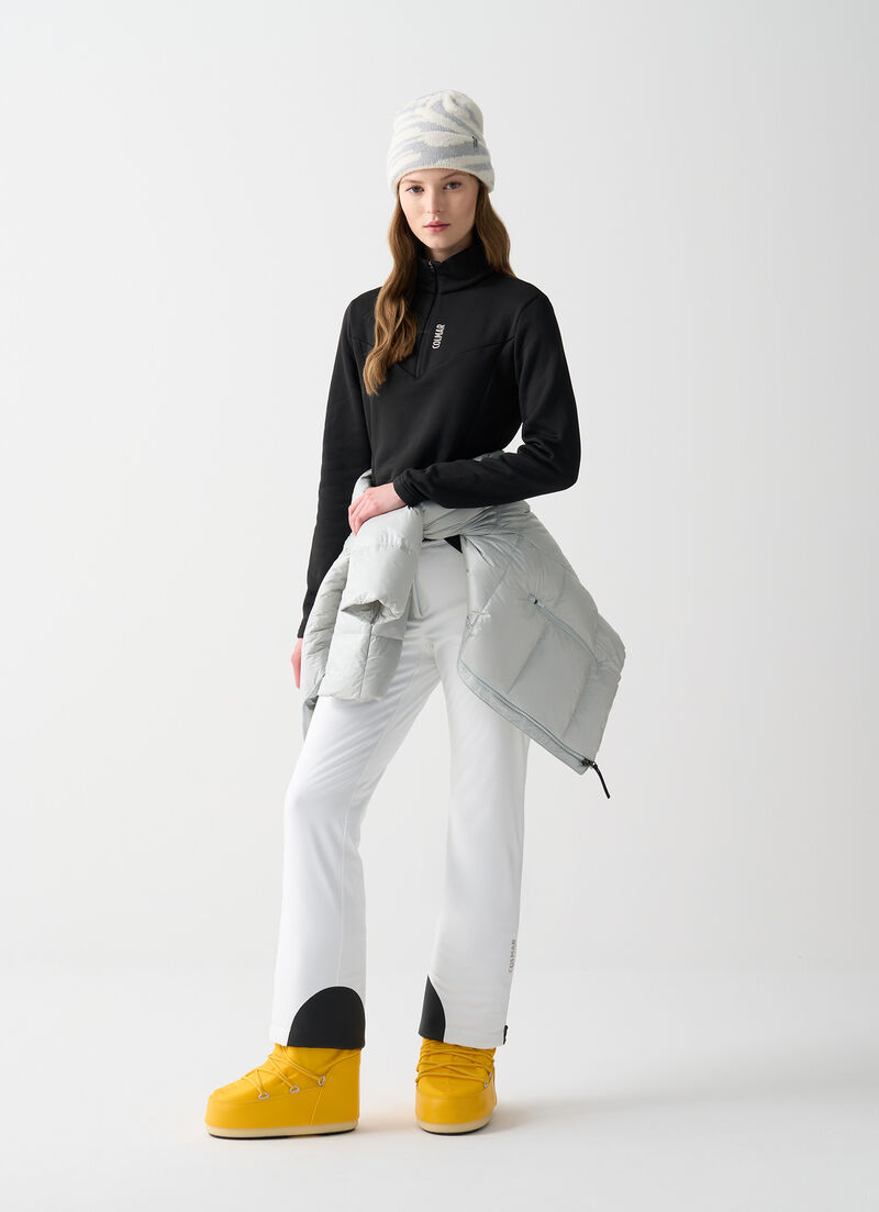 Half-zip stretch ski fleece