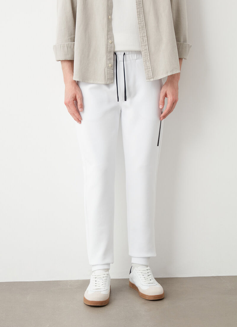 Jumpsuit trousers with zip