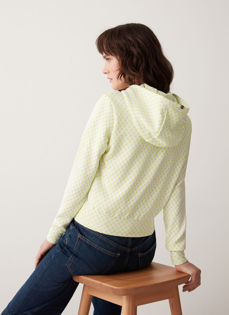 Interlock hooded sweatshirt