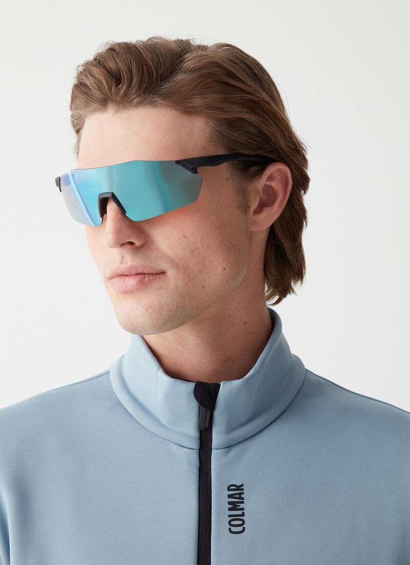 Colour-block stretch ski fleece