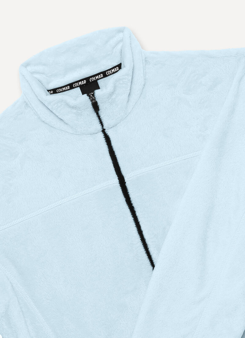Full-zip teddy-effect ski fleece