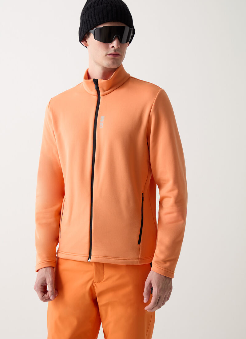 Full-zip stretch ski fleece