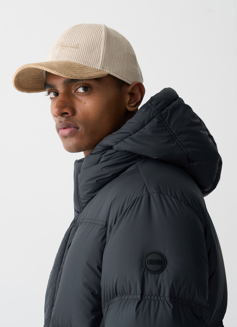 Long puffy down jacket